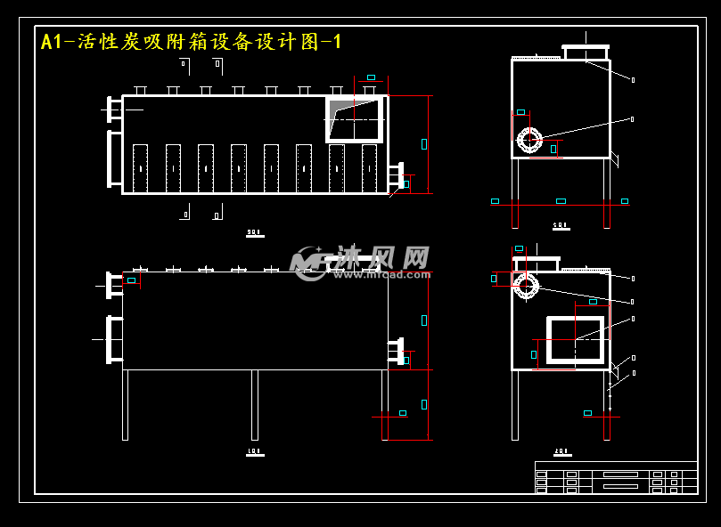 a1-活性炭吸附箱设备设计图-1
