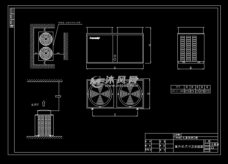 礼堂空调施工图- 暖通图纸 - 沐风网