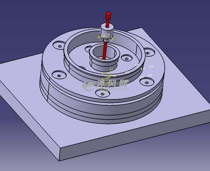 保护板落料拉伸冲翻孔复合模具