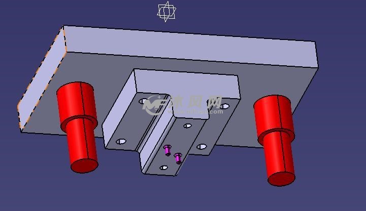 支架成型模具3d