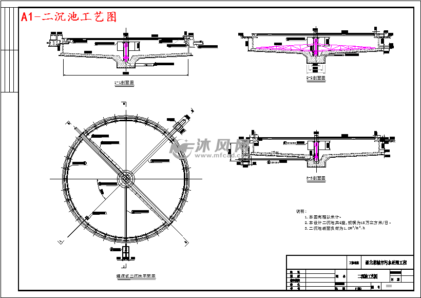 a1-二沉池工艺图