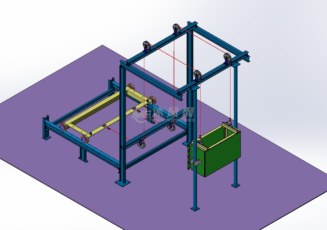 水平牵引配重设备