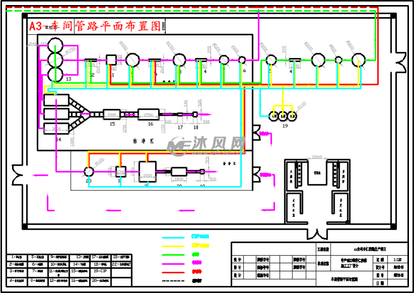 a3-车间管路平面布置图