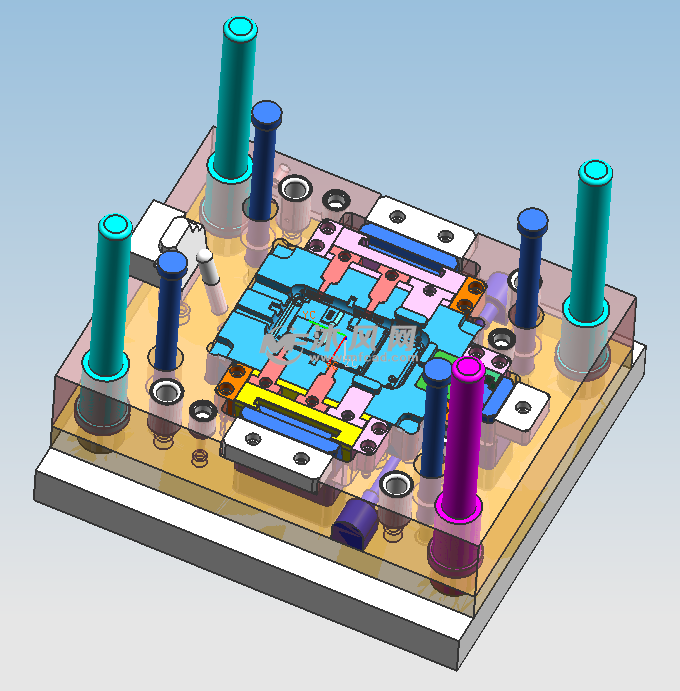 手机后壳模具模型