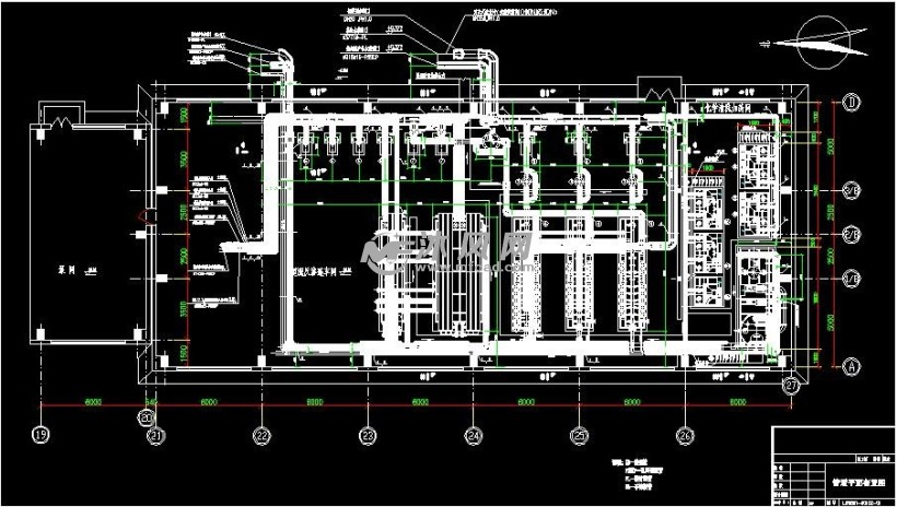 化工厂管道平面图图片