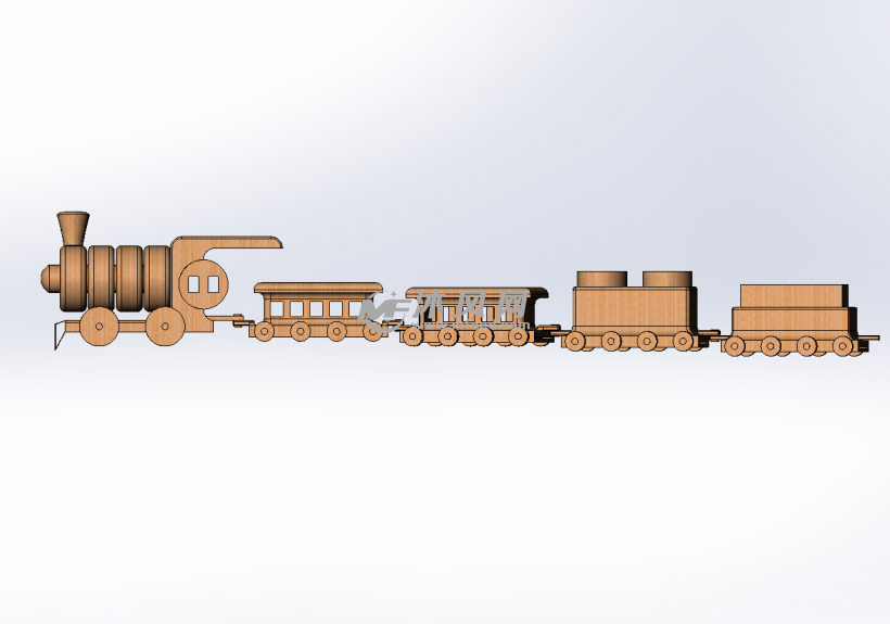 儿童玩具木制火车