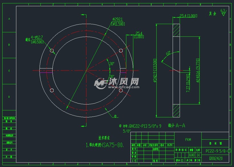 c22-9 5-8卡瓦悬挂器 - 换热压力容器图纸 - 沐风网