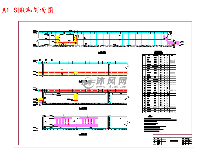 a1-sbr池剖面图