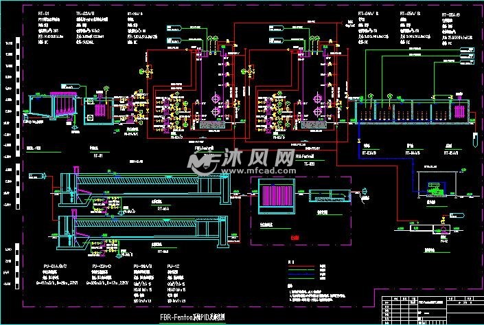 工业废水处理芬顿流化床系统图纸