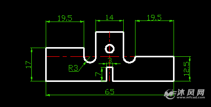 调节片冲压模具零件图