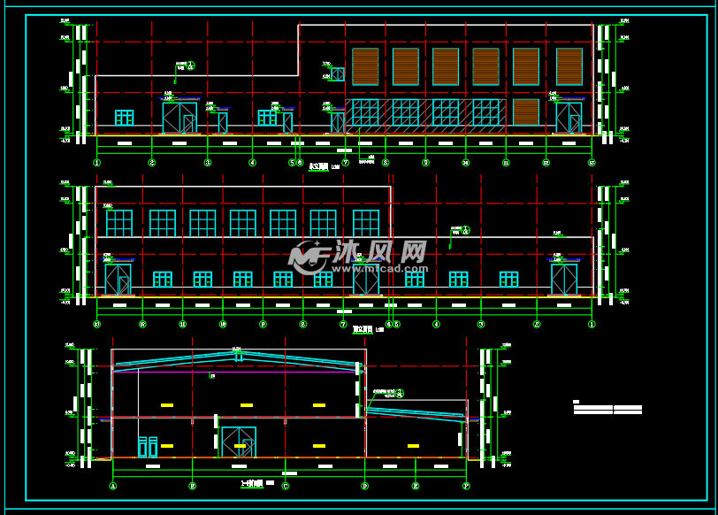 加工车间立面图