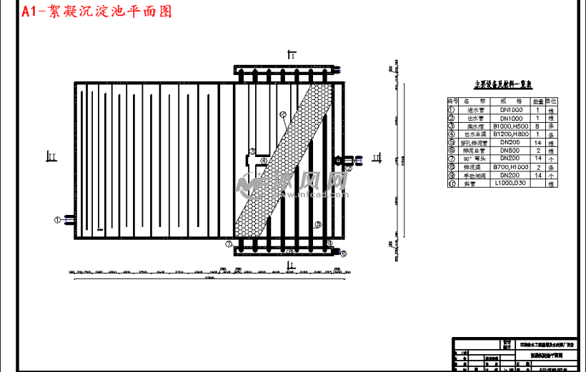 a1-絮凝沉澱池平面圖