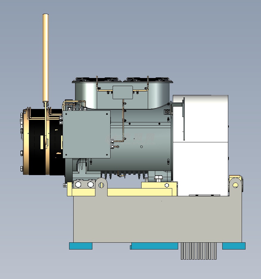md13000 曳引机框架总成 - 工程机械/建筑机械图纸 - 沐风网