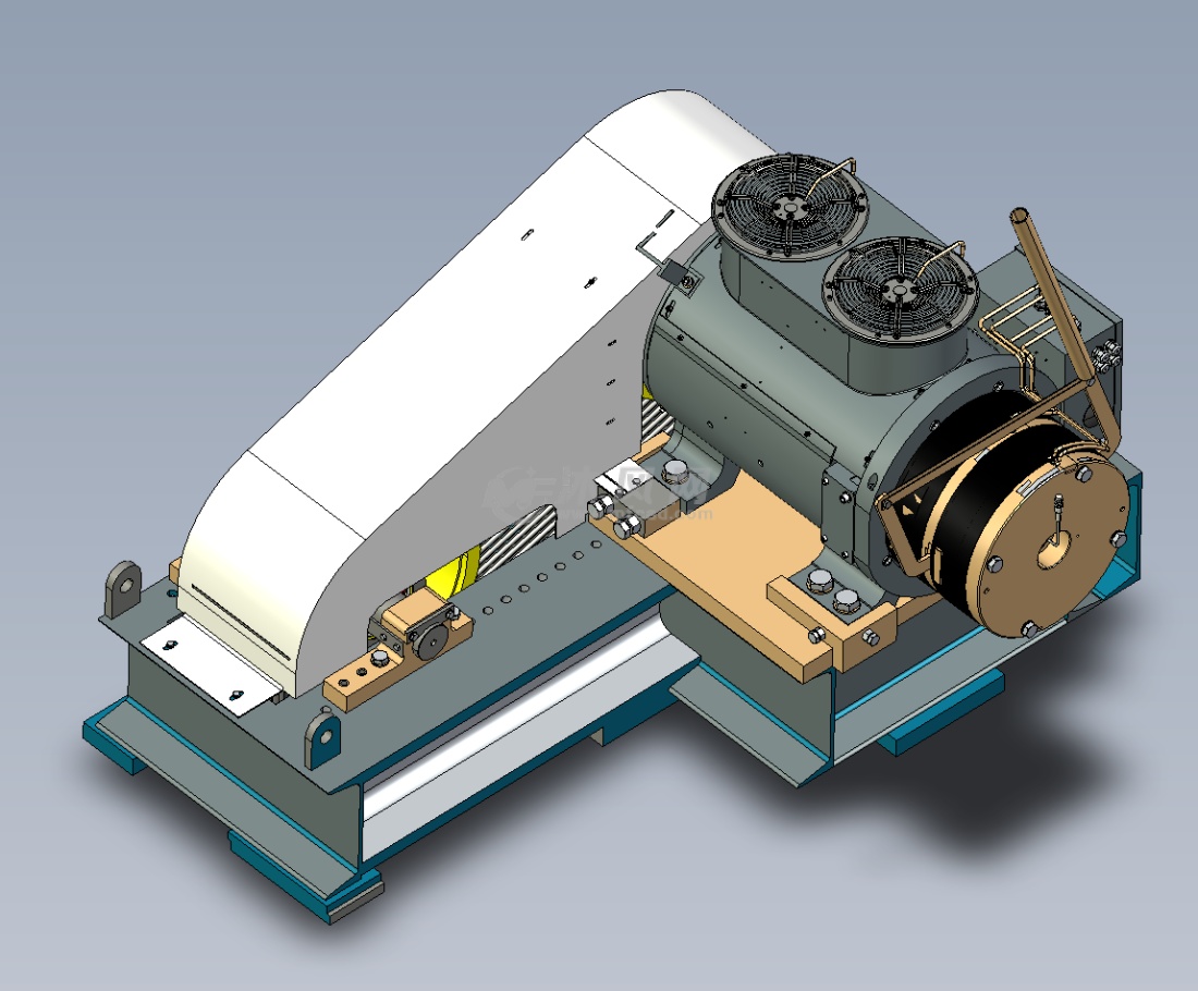 md13000 曳引机框架总成 - 工程机械/建筑机械图纸 - 沐风网