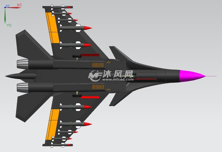 f22战斗机ug图纸