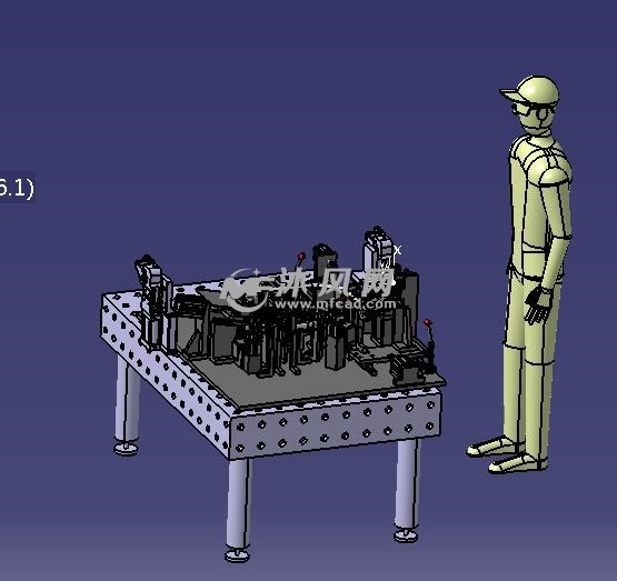 特變焊接工裝檯面 總成圖特變焊接工裝檯面三維數模設計,數模主要繪製