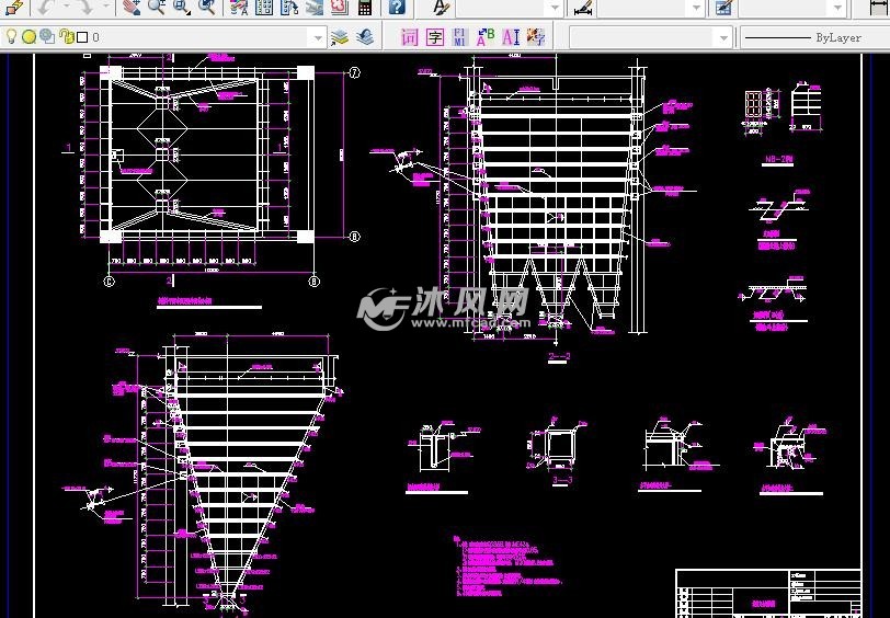 500立方三叉漏斗燃煤储备仓