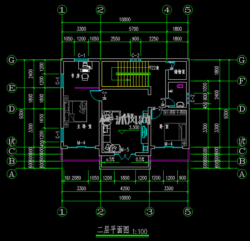 两层农村自建房别墅设计施工图