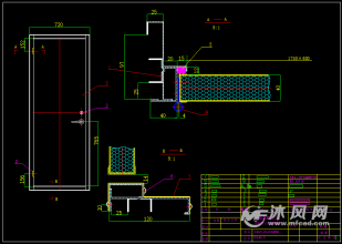 各种不锈钢门及门框制作图-结构图纸-沐风网