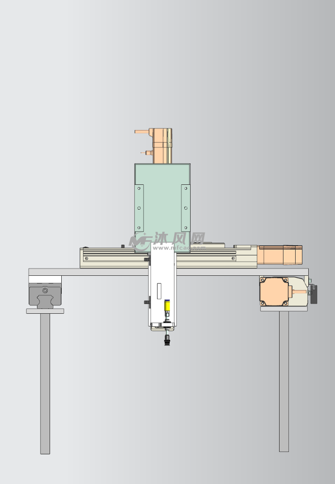 三轴龙门伺服机械手 - 机器人模型图纸 - 沐风网