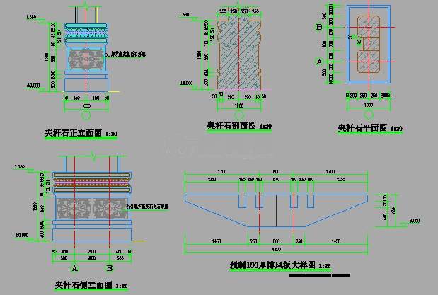 牌坊设计施工详图