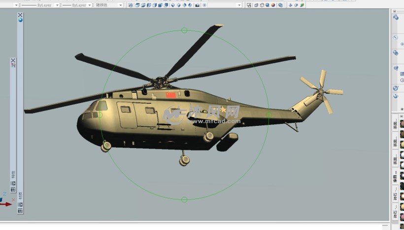 直18直升機autocad