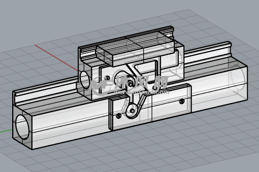 两次滑动伸缩结构