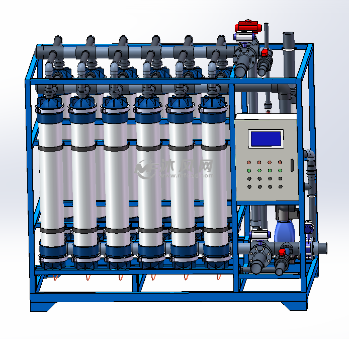 12支9寸超滤膜设备设计