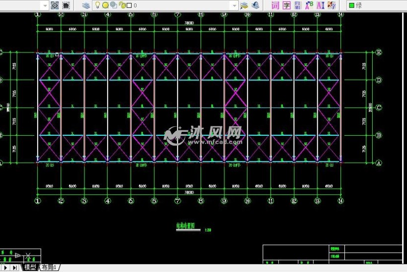 单层彩钢瓦面隔热厂房详图