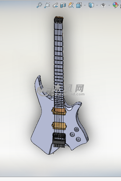 吉他模型图sw