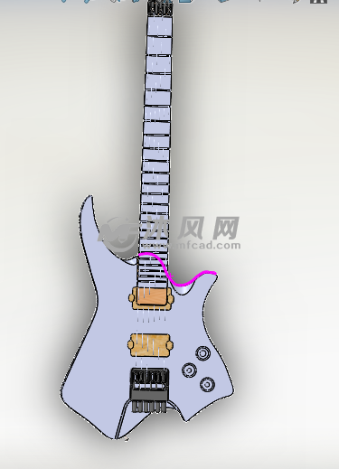 吉他正视图