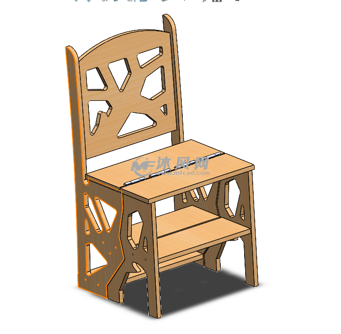 阶梯椅等轴测图