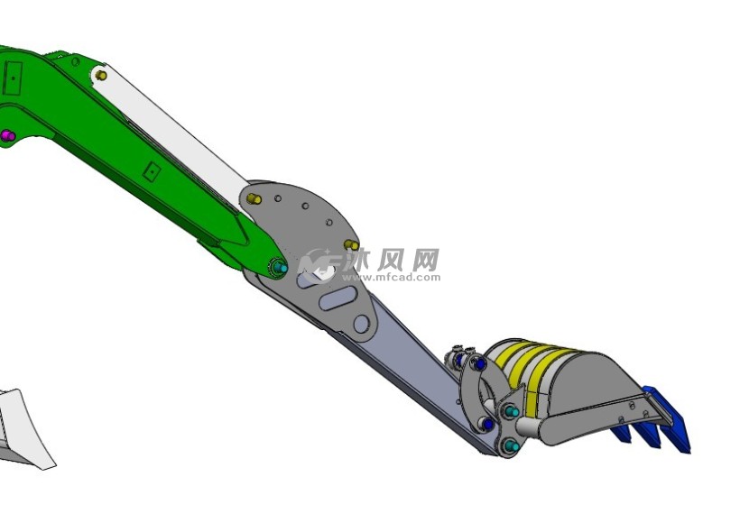 小型挖掘機總裝圖