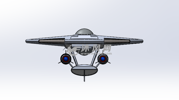 飞船模型图 - 未来科技图纸 - 沐风网