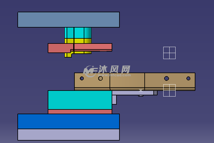 汽车加强梁切口模具