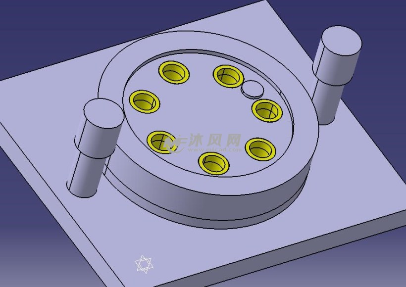 支撑板落料冲孔模具