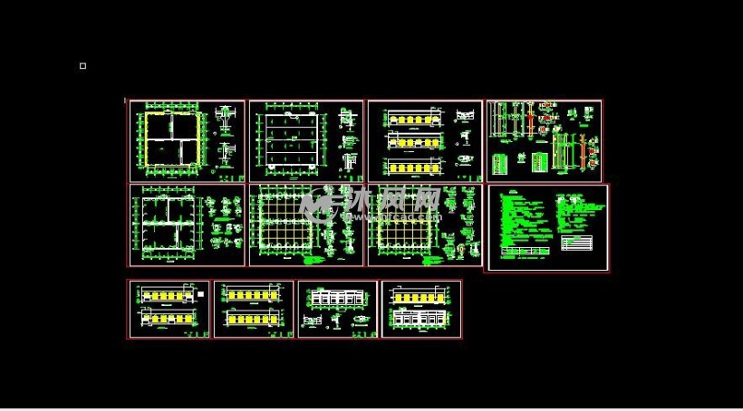 某带双排五吨梁吊的车间结构图
