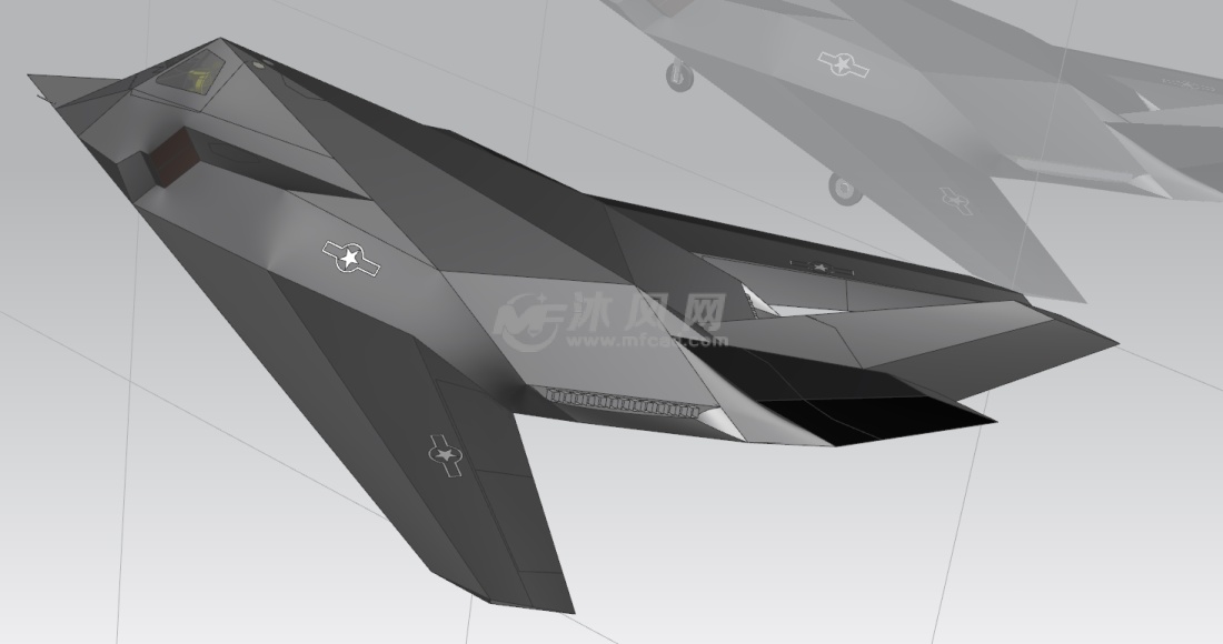 f117夜莺隐身飞机模型