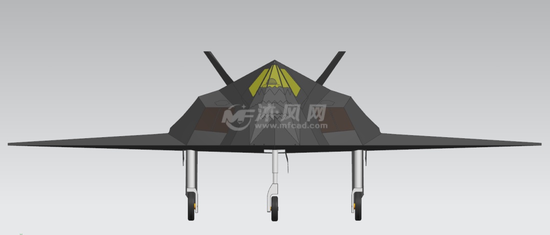 f117夜莺隐身飞机模型 - 航空航天图纸 - 沐风网