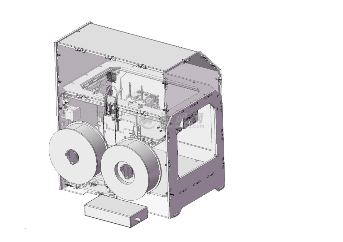 3d打印机轴侧图