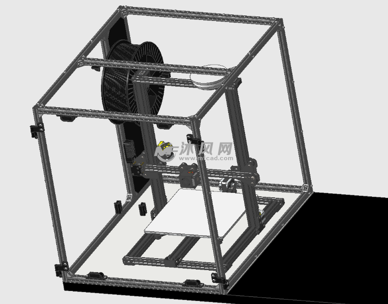 大型工業3d打印機結構模型 - 機械設備圖紙 - 沐風網