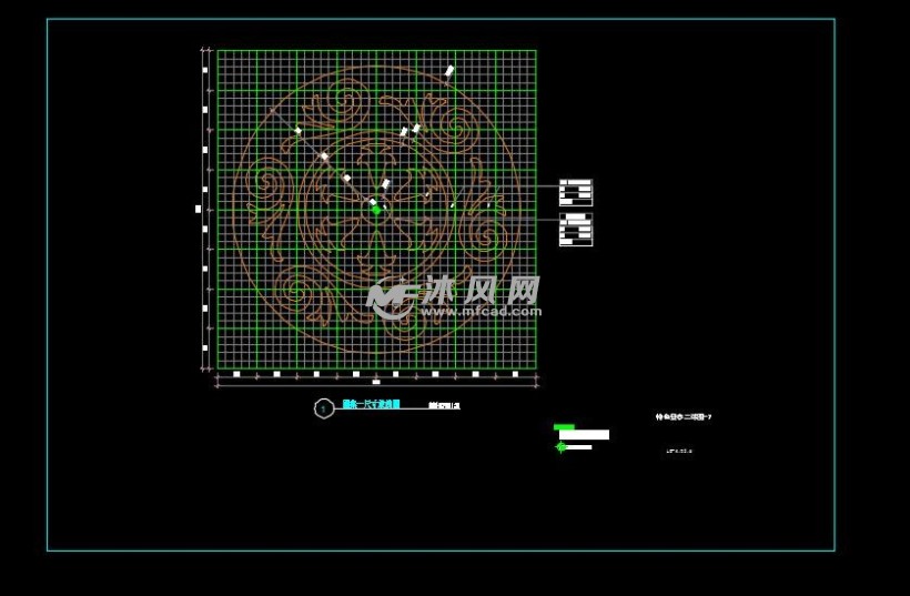 园林景观施工放线图图片