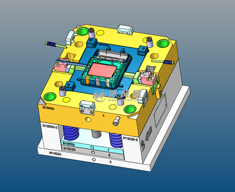小型3kg洗衣机面板外壳模具