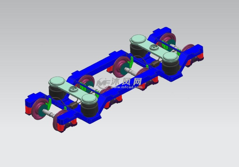 火车转向架模型设计