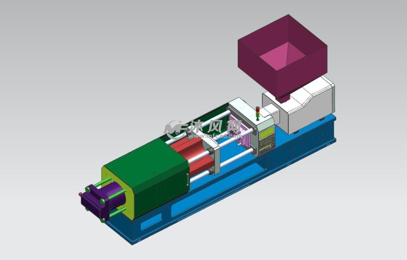 臥式注塑機設計圖 - 模具相關設備圖紙 - 沐風網