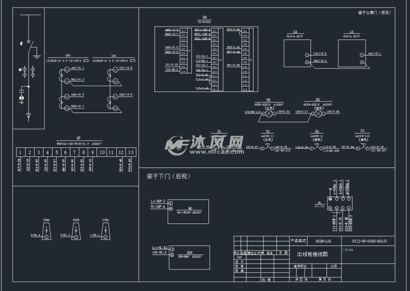 500kv箱式变电站cad施工设计图