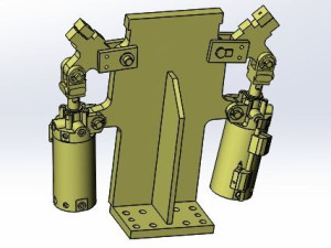 双气缸夹持机构 - 液压及气动元件图纸 - 沐风网