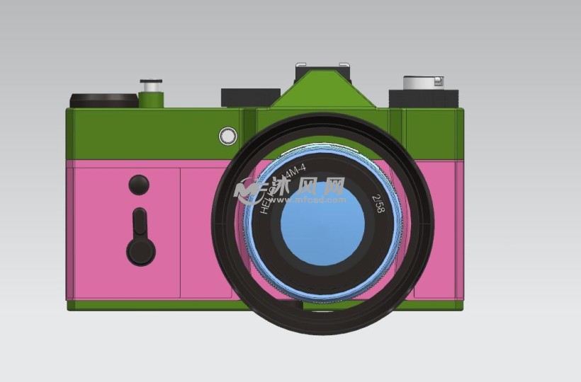 单反照相机主视图