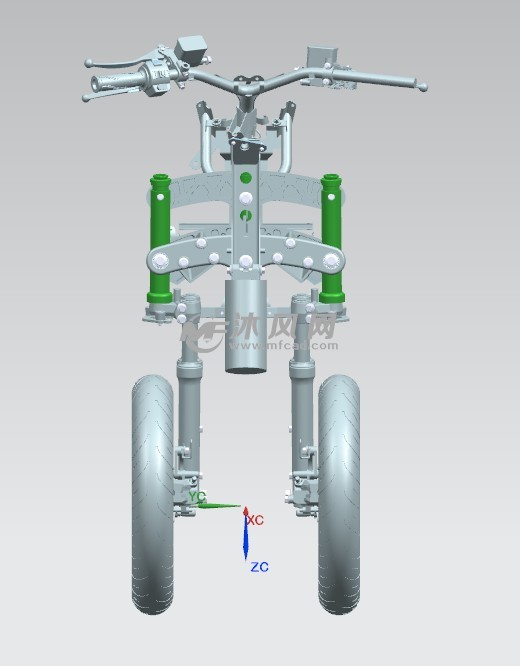 倒三轮设计 - 非机动车及附件图纸 - 沐风网
