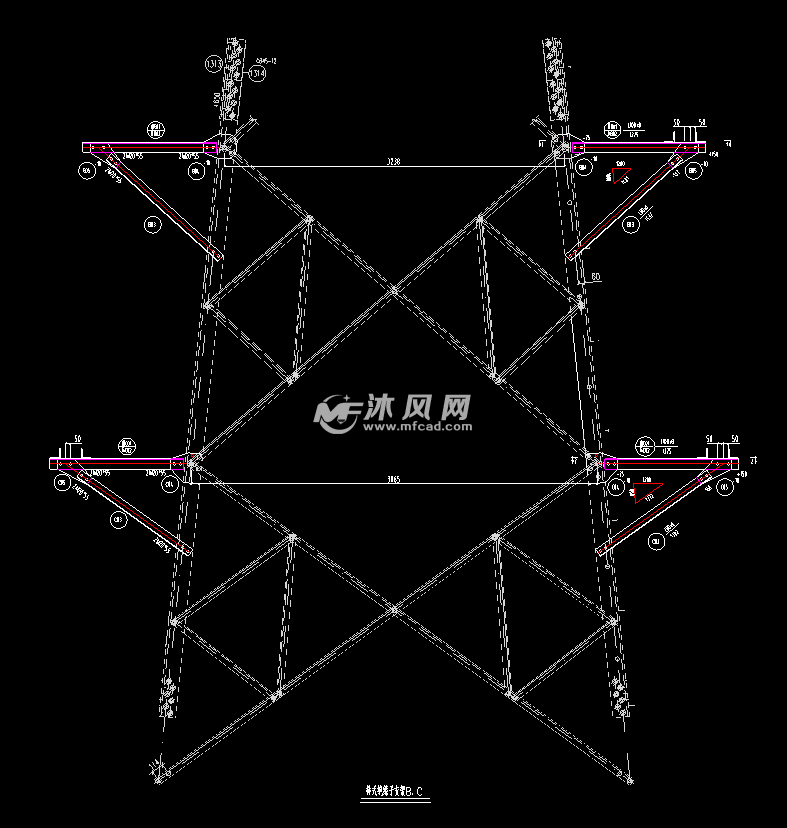 電纜終端支架加工圖